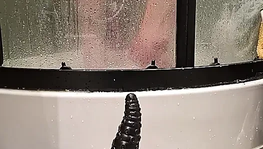 washes her toys and her body