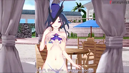 Clorinde - bikini sepong kontol - genshin impact