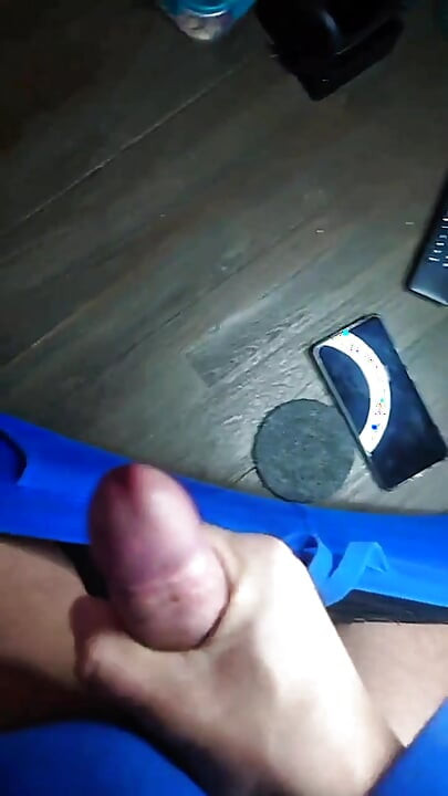 Young boy is jerking off and squirts a lot of sperm!