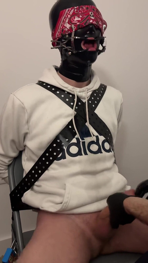 Hooded Twink Tied to the Chair