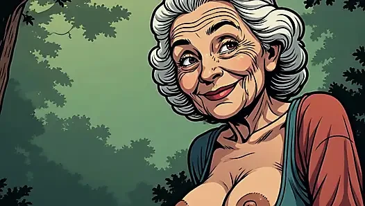 Topless Cartoon Grannies