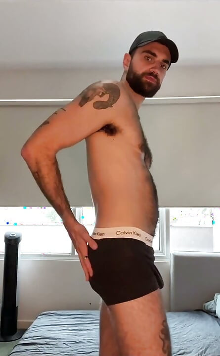 Hunk Fucking Dildo in Multiple Positions