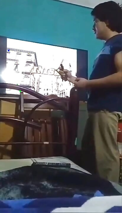 Jesus in boxer pulling his penis #6