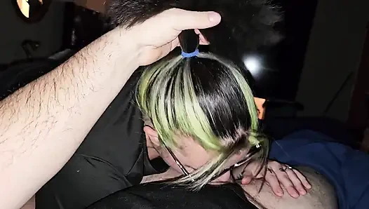 Ponytail Grabbing Blowjob