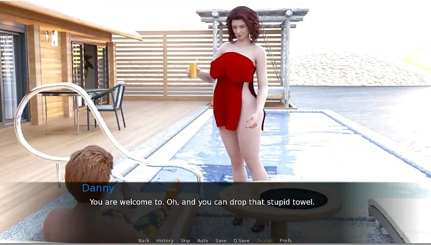 Milftopia - Gameplay - Roleplay - MILF Tries Two Dildo in Pussy and Ass