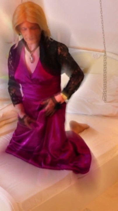 Cum On Purple Satin - it is just hot stuff | Clip 2