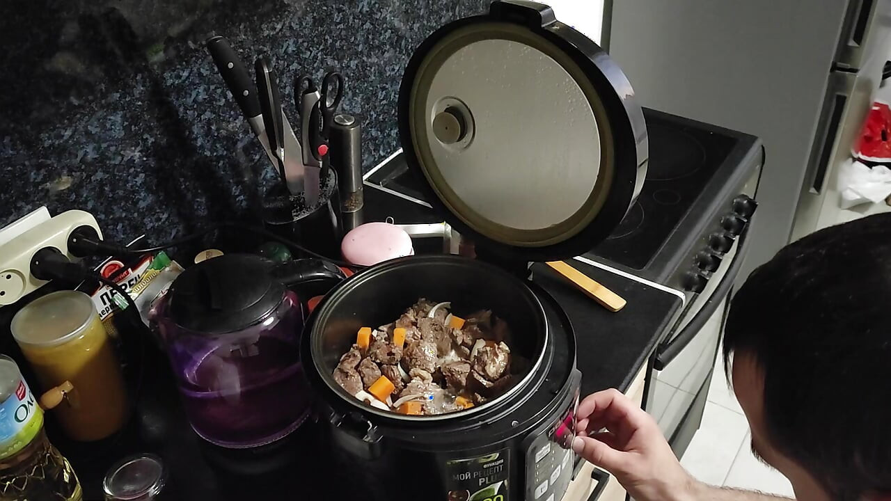 Pilaf from young calf in a multicooker