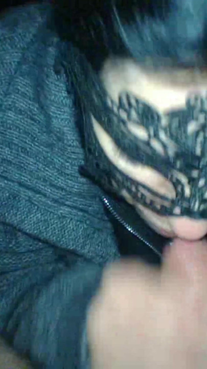 Mature slut gives outdoor blowjob with cum in mouth | Clip 2