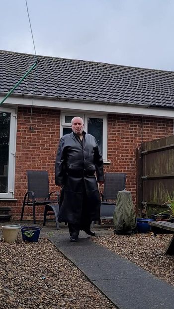 Leather Trench and Pants