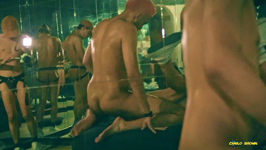Camilo Brown Fucking Hot Twink Julian Herrera Bareback At The Bar And Swapping The Cum In Sexy Kiss