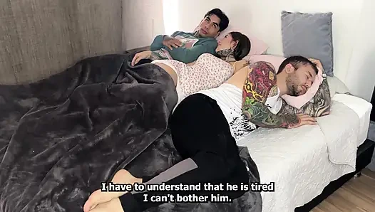 My boyfriend gets careless and I end up fucking hard with his best friend