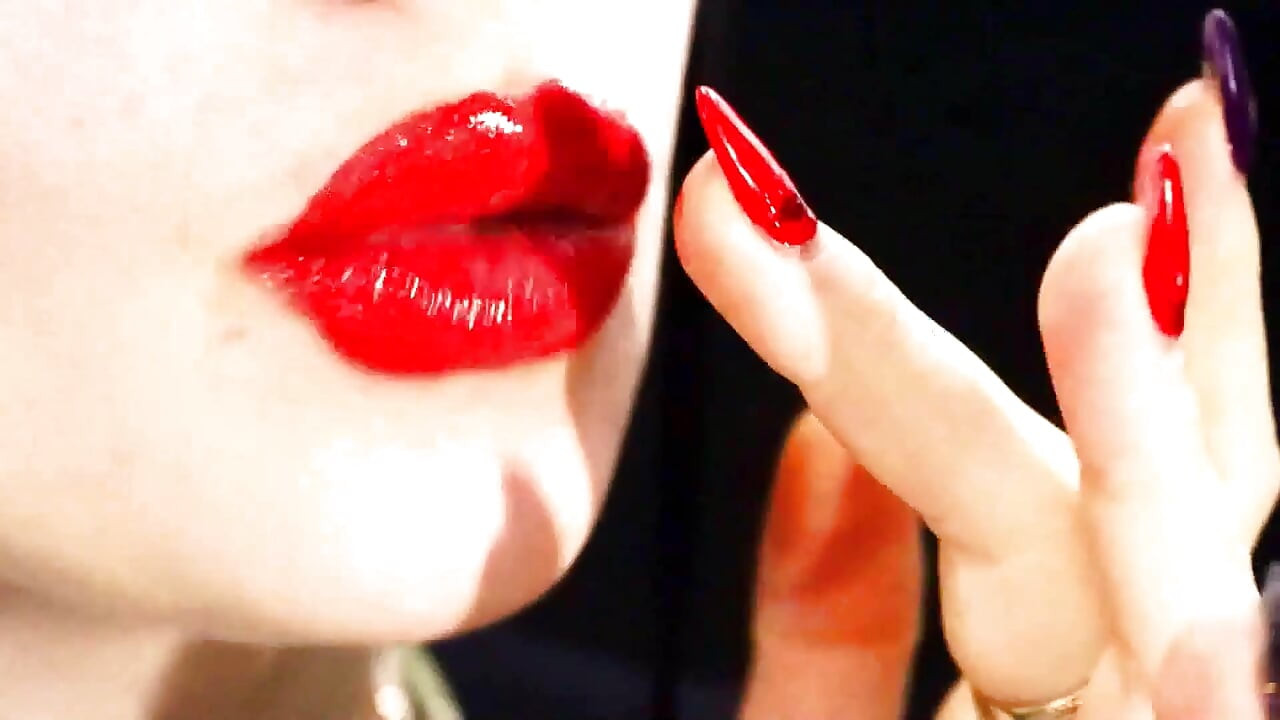 Compilación de lápiz labial rojo y provocación de labios! 50 $ en lugar del precio original 85 $