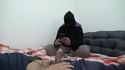 Algerian wife is shocked when horny French stepson shows his big cock