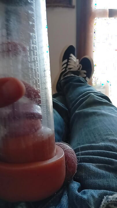 Pumping my cock