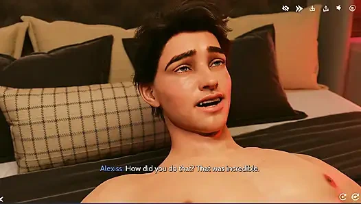 Nach dem wein und flirten zieht Gabby Alexis von Sue weg in den privaten Raum des Nachtclubs für einen VIP-striptease & leidenschaftlichen sex