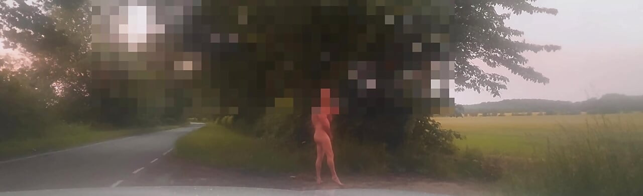Clips de 3 tipos de mí desnudo en público a la luz del día