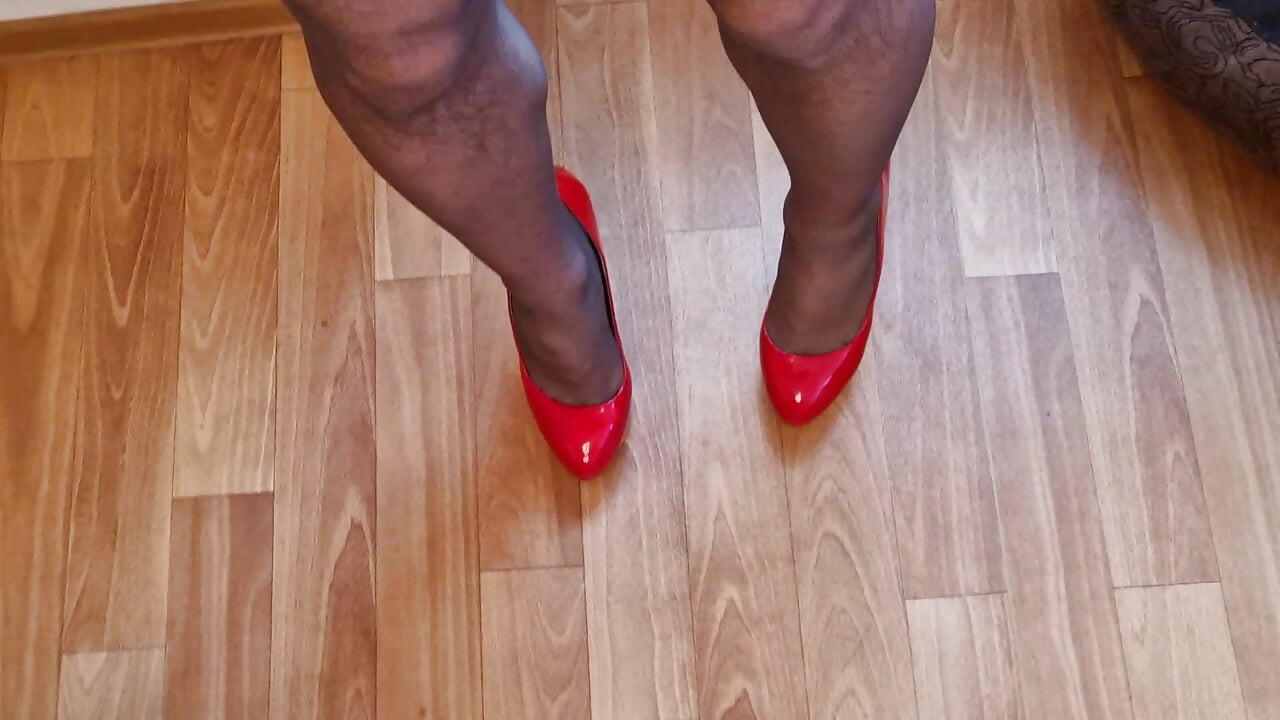 Walking in Red Heels