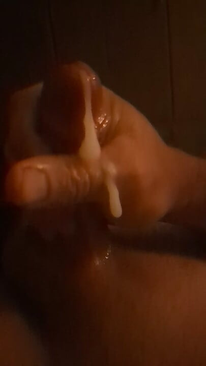 Jerking myself with cumshot
