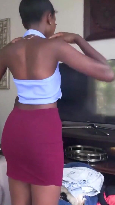 Stunning moment from "Bubble Butt Black Teen Pussy Stretched By Hung American Producer"