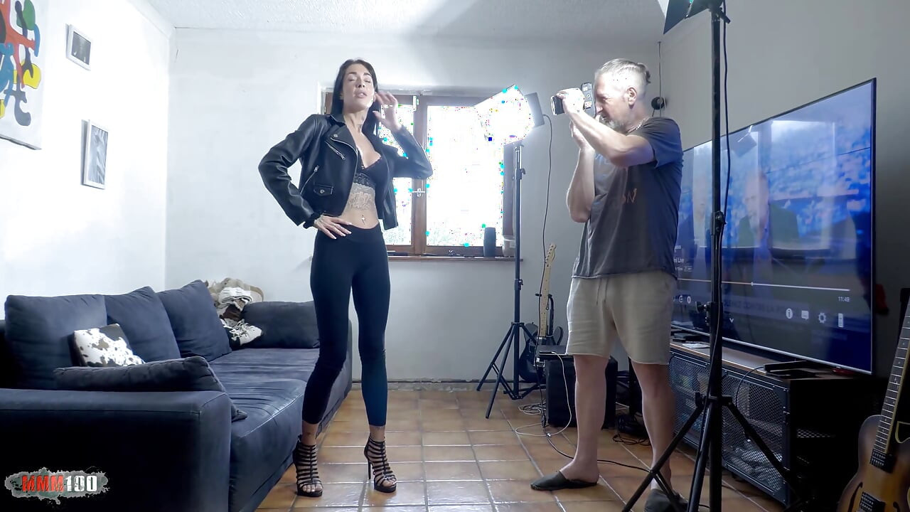 Busty Skinny MILF Silvia Preslar Sucks Terry Kemaco on Couch in Soft Photoshoot Turned Hardcore Pussy Fuck with Squirt