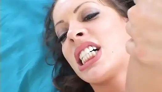 Busty slut loves getting her pussy and butt fucked hard on the bed