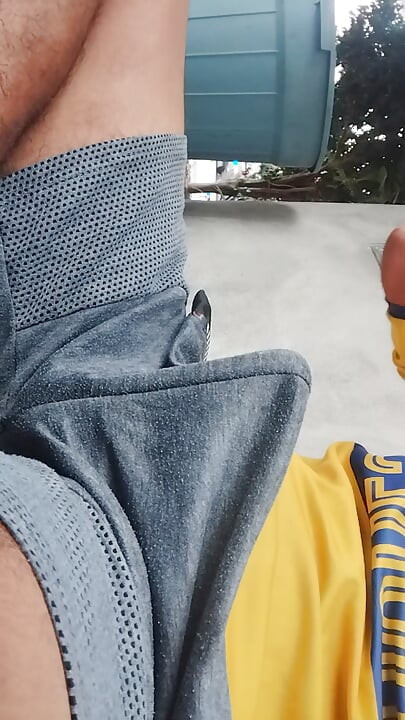 Man Gets Hot and Masturbates Under His Clothes
