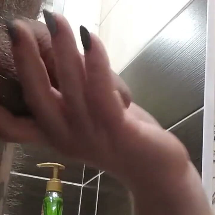 Caught her in the toilet and fucked her in the mouth filling with cum #3