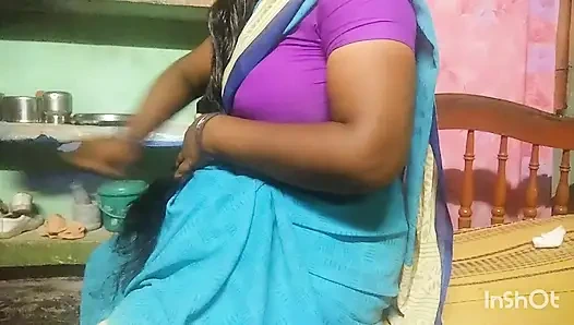 Hintli ev hanımı teyze handjop