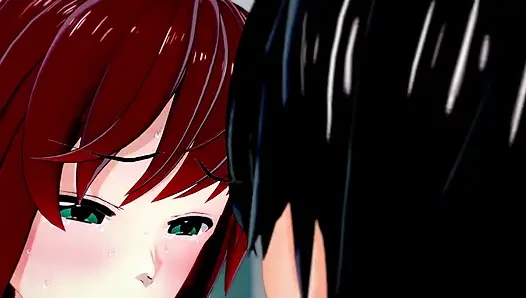 Animasi hentai gadis berambut merah terbaik