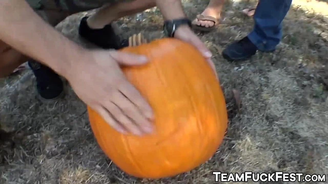Pornstars pick up random guys to fuck for Halloween