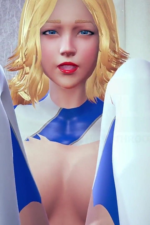 Invisible Woman Is Getting Fucked with Elastic Dick Cowgirl
