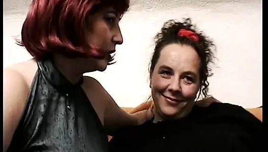 Fat German sluts eat cum after hot play with sex toys