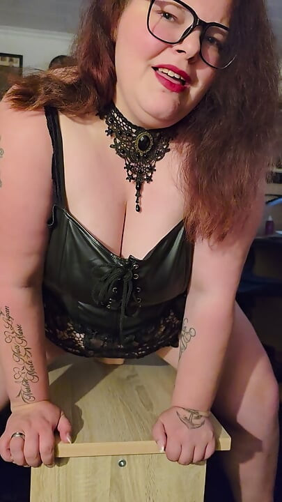 Curvy Angy had to ride the thick dildo.