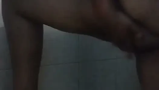 Taking a shower