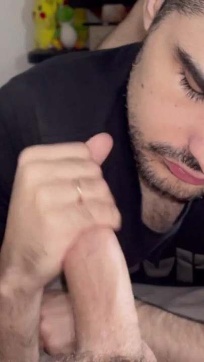 sucking my friend big dick, big cumshot | Clip 3