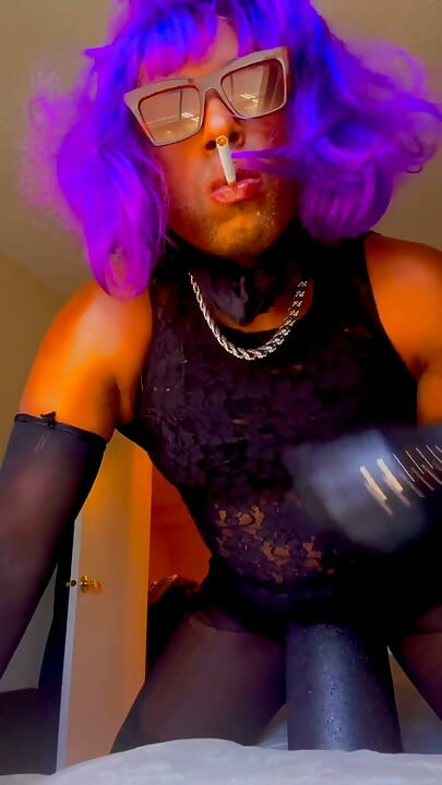 Private Collection Black Sissy Cross Dresser Ball Drainer 1