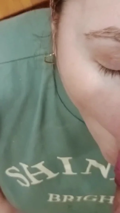 Spectacular moment from "Do you see that my eyes are different colors? You can see it when he fills my mouth with cum."