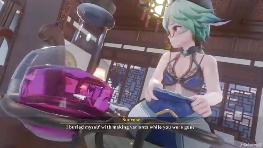 Lumine i saharoza se jebu s futanari napitkom