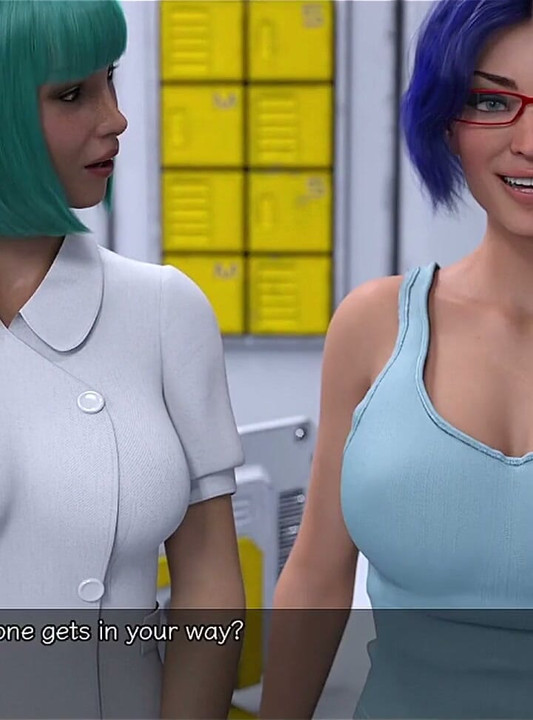 Stranded in Space - Blue Haired MILF Want Threesome with Me & Hot Busty Doctor