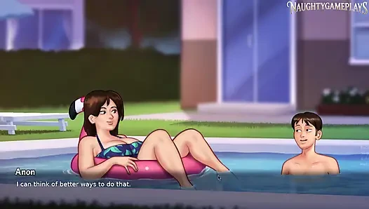Pussy Mature MILF Fuck and Cum Creampie Inside - Summertime Saga 45 By DarkCookie - 3D Game