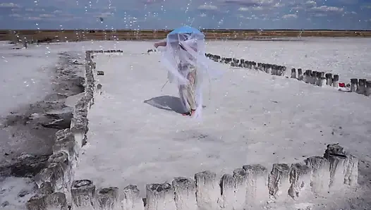 White Silence on Salt Lake Elton