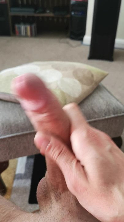 Wanking and heavy cumming