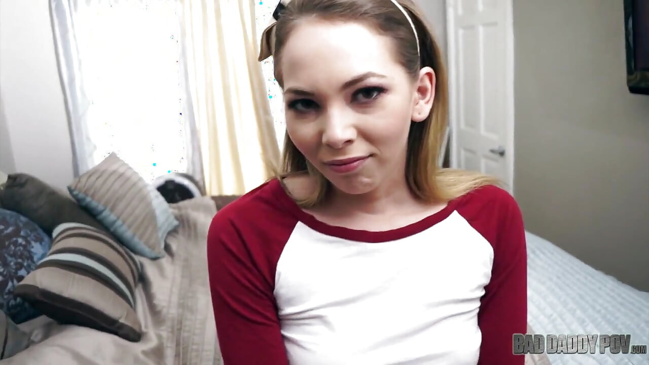Angel Smalls gets hard fucked and sprayed from her stepdad