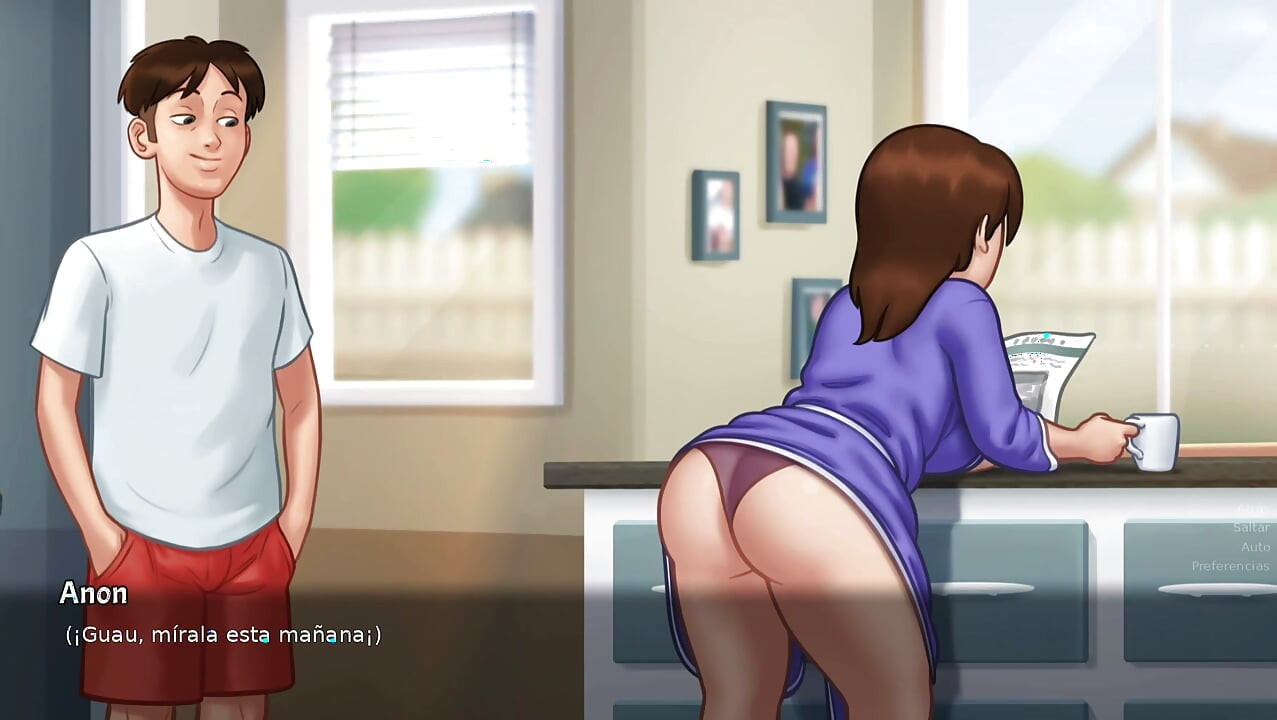 Pregnant stepmom With hot hormones she can only think about fucking her tenant until her penis is dry - summertime saga