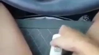 Masturbation in car.