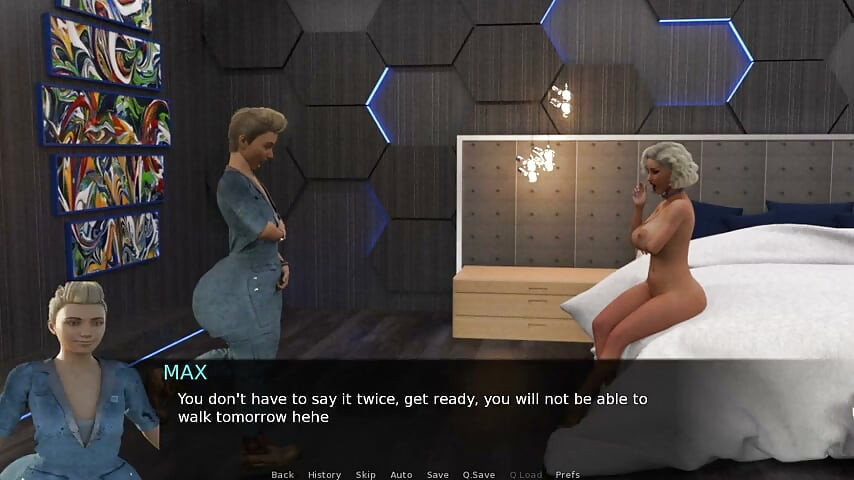Futa Groves - gameplay - jeu de rôle - futa à grosse bite se fait sucer et une tapette se fait humilater par sa copine