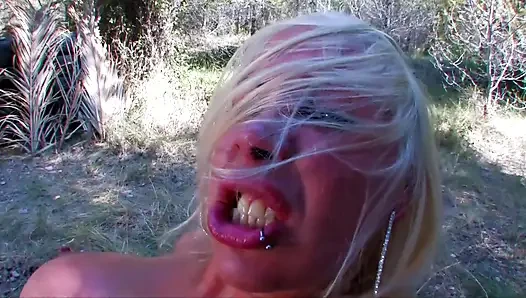 Alone in the woods, she gets fucked by a perverse man