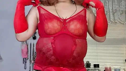 Satin and fur birthday present!