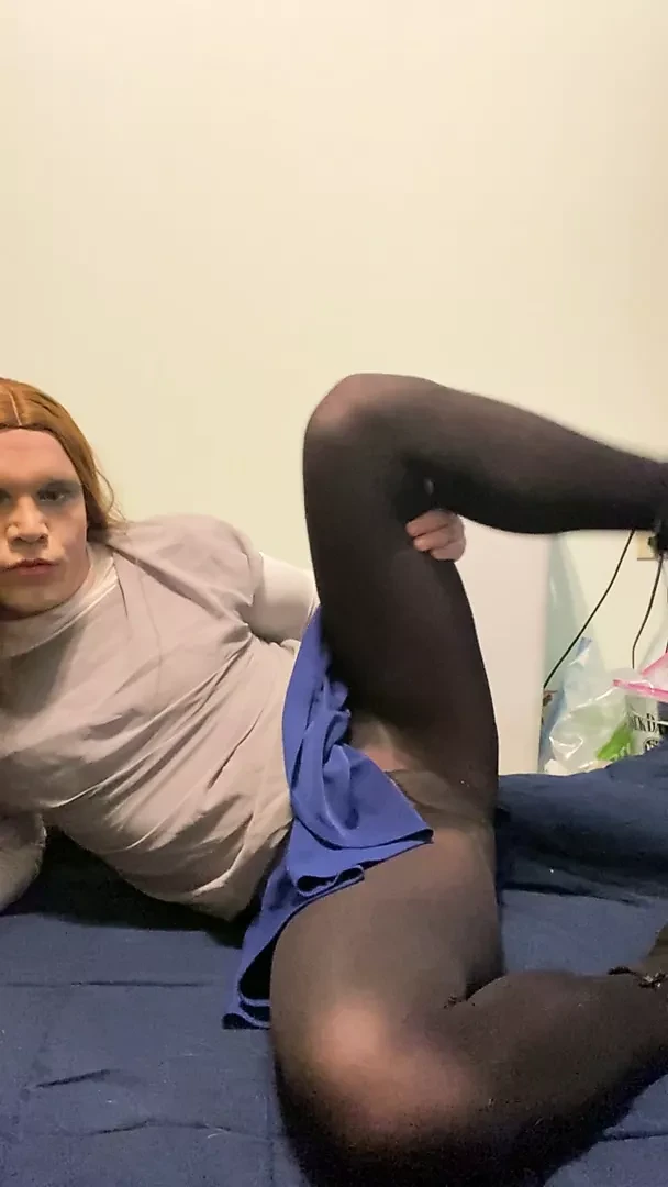 Gay Crossdresser David loves to dress up