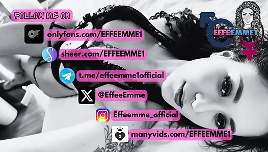 Penetrasi ganda pertama Effe dengan Emme dan Christian Clay dengan vagina dan pantat creampie ganda